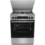 Gorenje GKS6C71XF Fogão independente com forno prateado
