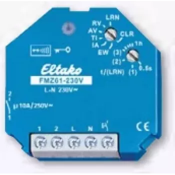 Relé elétrico Eltako FMZ61-230V azul branco