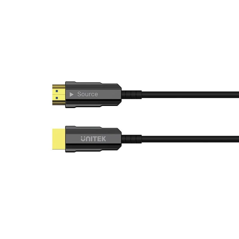 Unitek C11072BK-20M cabo HDMI 2.0 AOC de fibra ótica 20 m, 4K 60 Hz, preto