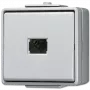 Interruptor de pressão Jung 631W — caixa de duroplasto branca, 250 V AC