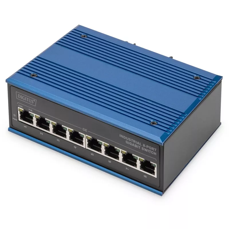 Switch não gerido Digitus DN-651121 8 portas Gigabit Ethernet PoE