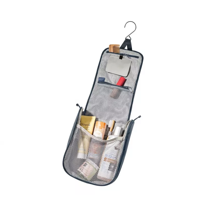 Bolsa de higiene DEUTER Wash Center I — bolsa de higiene de viagem compacta, preto
