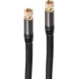 shiverpeaks BS20-55025 cabo coaxial 1 m F preto (BS20-55025)