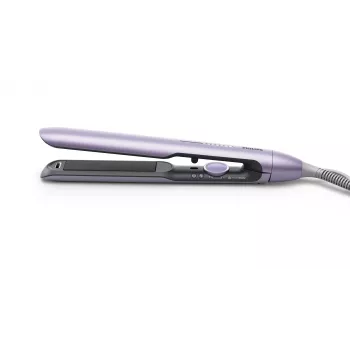 Prancha de alisamento Philips BHS742/00 (série 7000) — placas de cerâmica, 12 níveis de temperatura, 120–240 V, cabo de 2 m, roxo