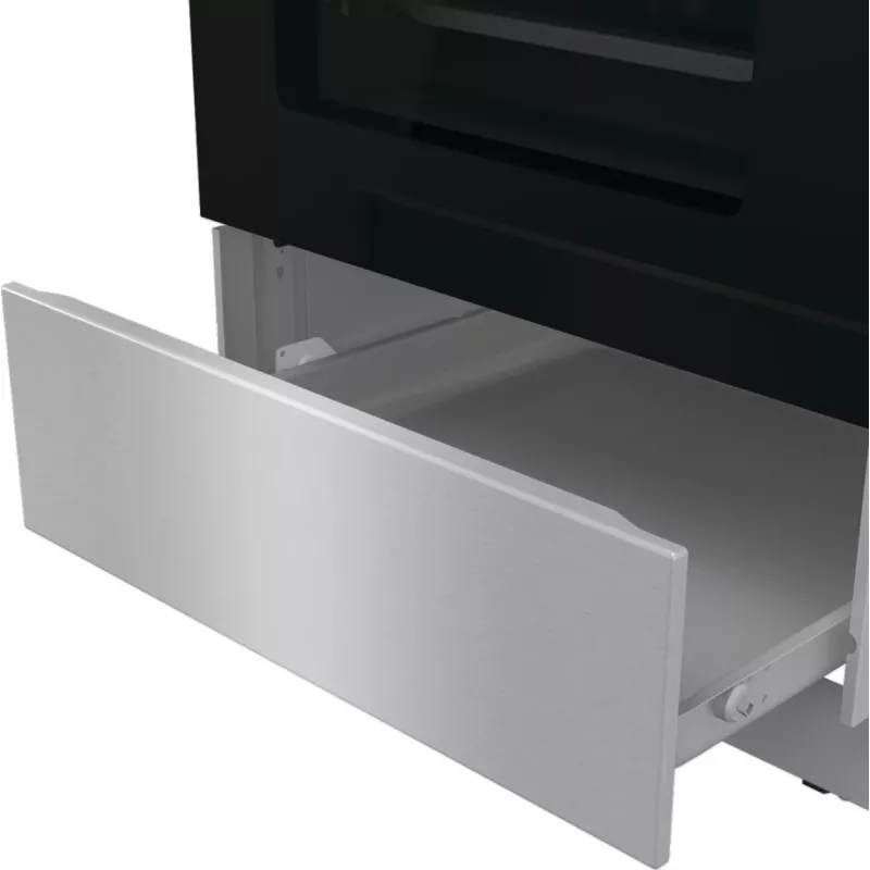 Gorenje GKS5C71XF fogão independente com forno prateado