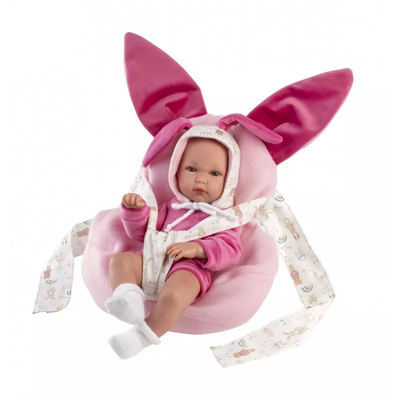 Boneca bebé Llorens 35 cm vinil com características realistas e corpo macio