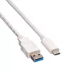 VALUE - cabo USB - USB 3.0 (M) para USB Type-C (M) - 5 V - 900 mA - 50 cm - branco (11.99.9010)