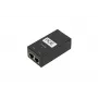 Fonte de alimentação PoE Extralink POE-24-24W-G 24 V 1 A 24 W Gigabit, interior, preto, cabo de alimentação incluído