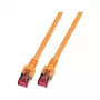 Cabo de rede RJ45 EFB-Elektronik Cat.6 S/FTP LSZH laranja 2m