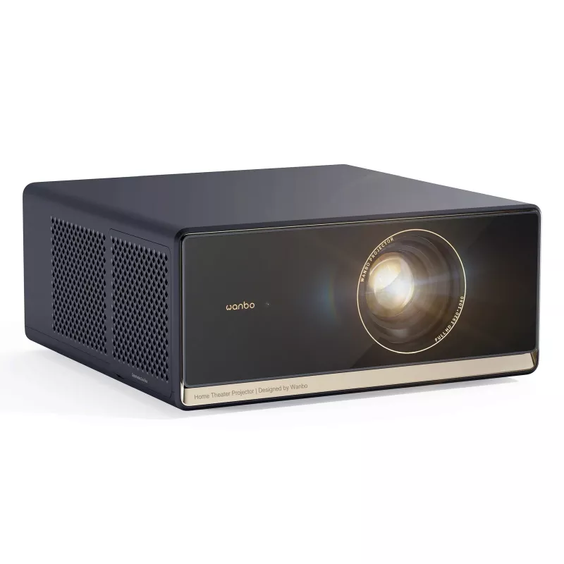 Projetor WANBO X5 Pro — 1100 lúmenes ANSI, LCD, 1080p (1920x1080), 16:9, HDR10, Google TV, azul