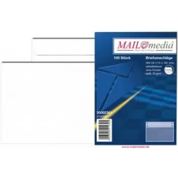 Envelope MAILmedia envelope Offset branco DL autocolante 72 g/m²