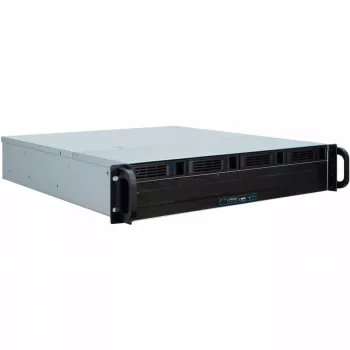 Caixa de servidor Inter-Tech 2U 2404L rack preto, cinzento