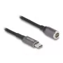 Cabo de alimentação DeLOCK 80781 0,15 m USB-C 8 pinos 20 V