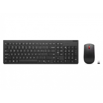 Teclado e rato Lenovo sem fios Preto