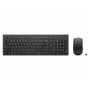 Teclado e rato Lenovo sem fios Preto