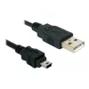 Cabo USB DeLOCK 82252 USB 2.0 1,5 m USB A Mini-USB B preto