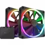 Ventoinha NZXT F140 RGB DUO 14 cm preta 500-1800 RPM 2 unid.