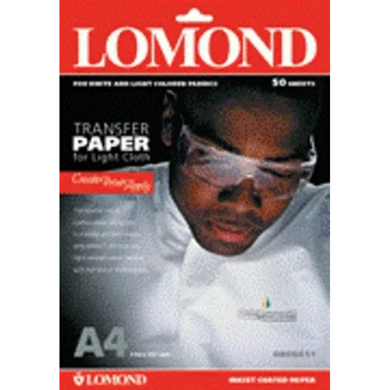 Papel de transferência térmica para jato de tinta Lomond A4, 10 folhas, para tecidos claros