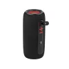 Altifalante estéreo portátil TRACER Stripe preto — 10 W RMS, Bluetooth/com fios, USB-A e USB-C, MicroSD, bateria integrada (até 5 h)