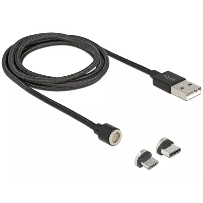 Cabo USB DeLOCK 85723 USB 2.0 1,1 m USB A USB C/Micro-USB B preto