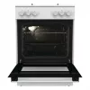 Fogão a gás independente Gorenje GG6A10WFFM, branco, placa de 4 bicos, forno a gás de 72 L, botões frontais