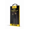 Adaptador Gráfico USB Gembird A-CM-DPM-01 com USB-C, suporta até 3840×2160, USB 2.0 / 3.2 Gen 2, preto, cabo de 2 m