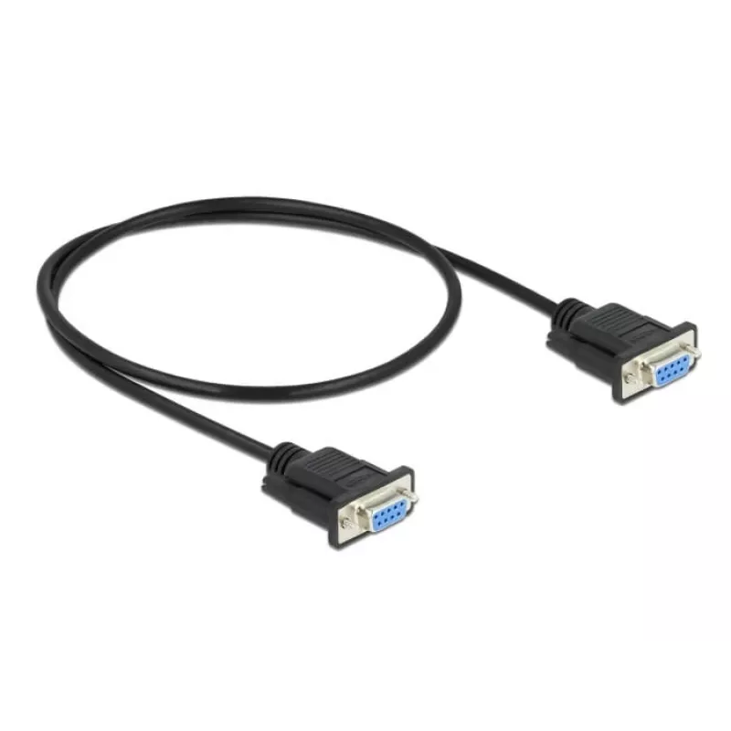 Cabo série DeLOCK 86614 preto 0,5m RS-232