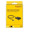 Leitor de cartões inteligentes DeLOCK 91724 USB Type-A preto