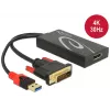 Cabo DVI 24+1 + USB-A/DisplayPort 20p DeLOCK 62596