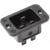 Ficha de rede elétrica C20 Bachmann 917.173, 250 V, 16 A, termoplástico, preto