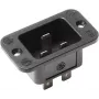 Ficha de rede elétrica C20 Bachmann 917.173, 250 V, 16 A, termoplástico, preto