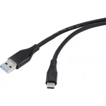 Cabo USB USB 3.2 Gen1 3.0 3.1 ficha USB-C 50 cm preto (RF-4995170)