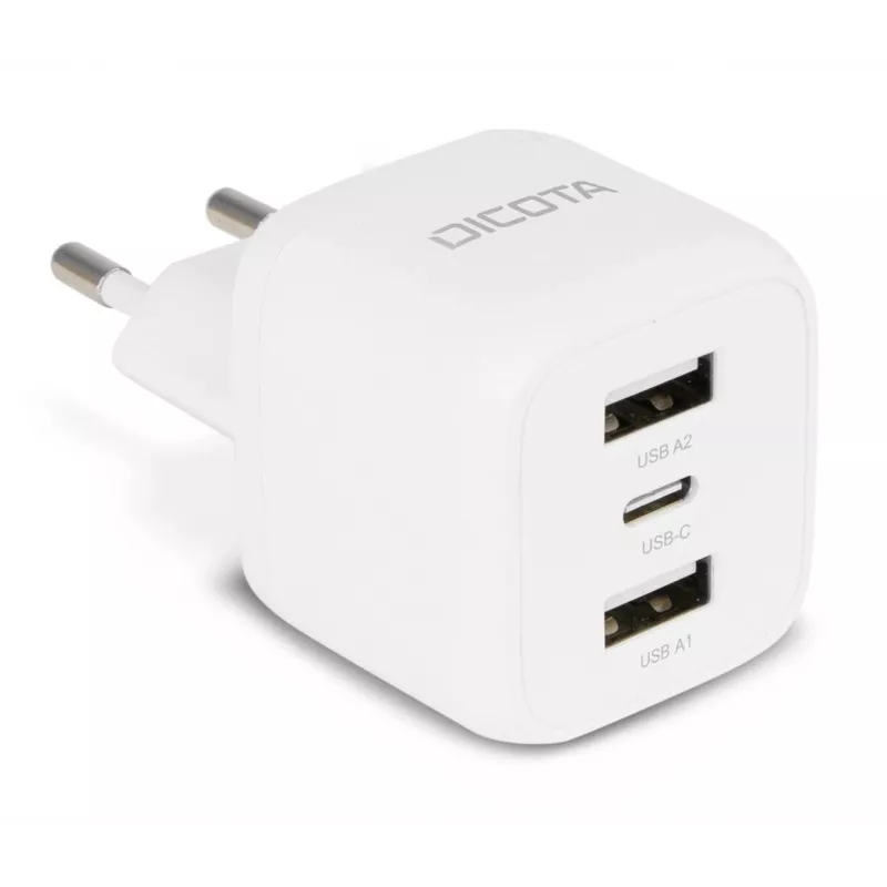DICOTA D32069 Carregador para dispositivos móveis Portátil, Smartphone Branco AC Carregamento rápido Interior