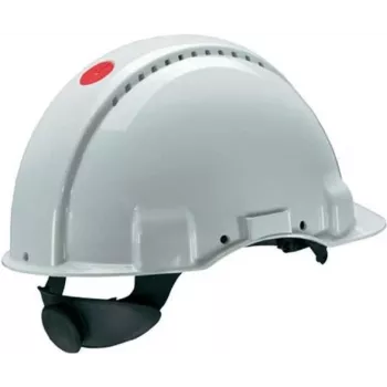 Capacete de segurança 3M G3000 branco – tamanho ajustável, proteção industrial para a cabeça