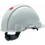 Capacete de segurança 3M G3000 branco – tamanho ajustável, proteção industrial para a cabeça