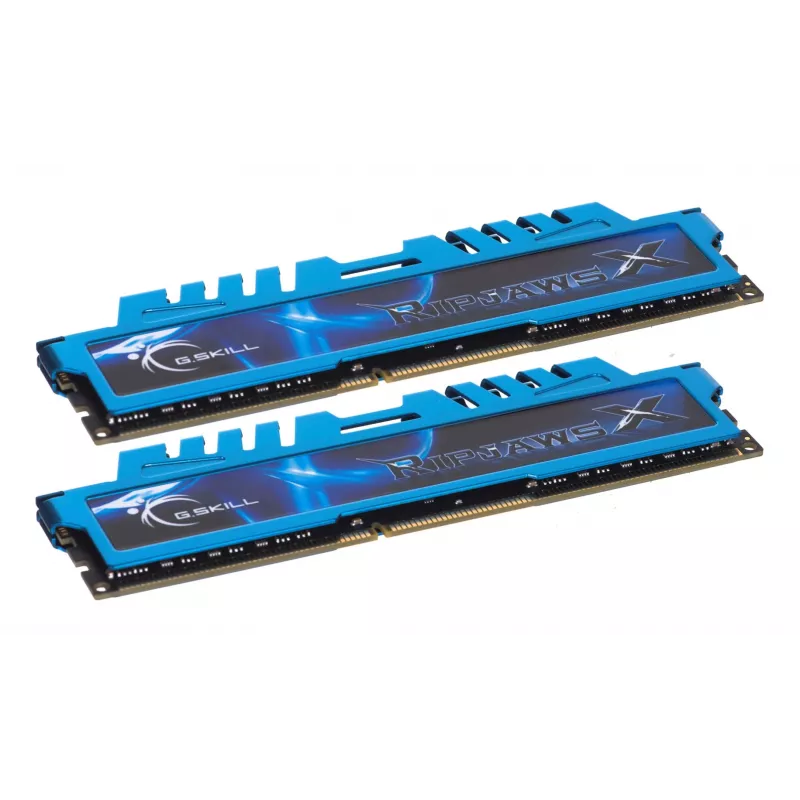 G.Skill 16GB Ripjaws X Dual Channel Memory Kit - azul (2x 8GB, DDR3 1600MHz, 1,5V, F3-1600C9D-16GXM, XMP Ready)