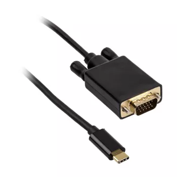 Adaptador de cabo USB Type-C VGA Akasa AK-CBCA17-18BK
