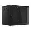 Rack de parede LANBERG 9U (600×450×507 mm) IP20, carga máx. 60 kg, preto