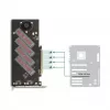 Placa DeLOCK PCI Express 4.0 x16 para 4 x NVMe M.2 Key M internos com dissipador e ventoinha