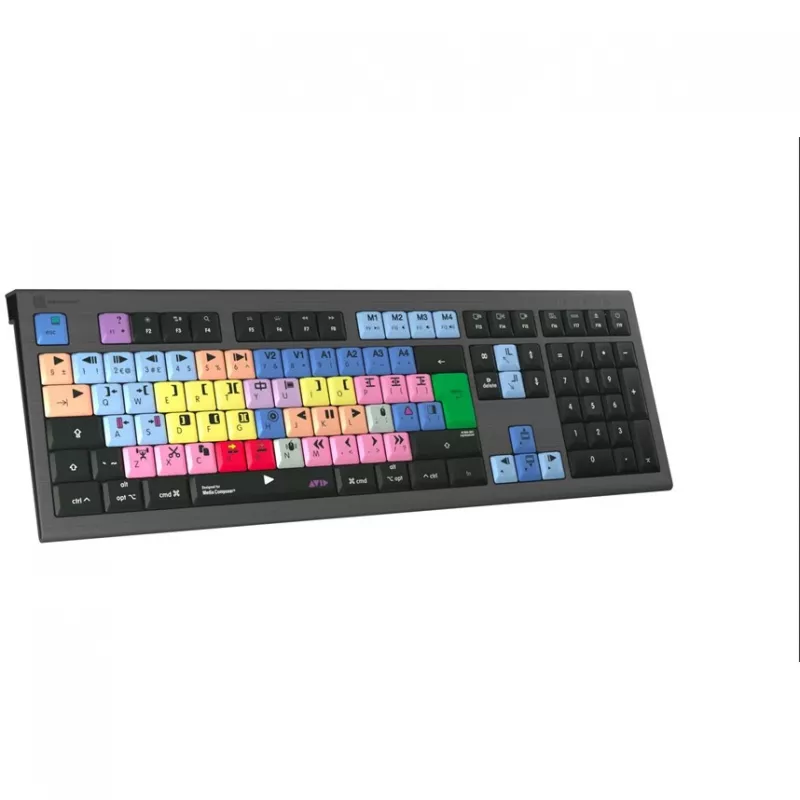 Teclado Logickeyboard LKB-MCOM4-A2M-UK USB QWERTY inglês preto (LKB-MCOM4-A2M-UK)
