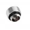 Adaptador multi-link reto Bitspower rosca macho G1/4 para tubo rígido de 12 mm AD - prateado brilhante
