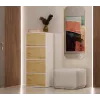 Cómoda ALMA branco/carvalho artisan