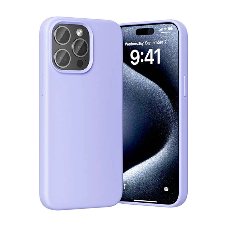 Capa para telemóvel Vention Silicone Case KUFV0-40 para iPhone 15 Pro Max, roxo, silicone toque suave ajuste fino