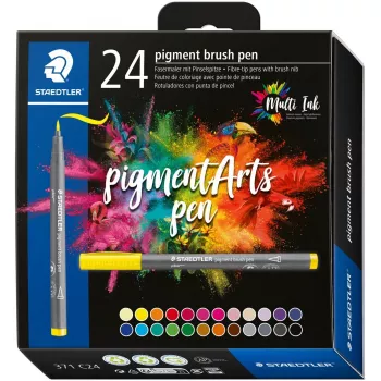 Caneta pincel Staedtler Pigment Arts 24 multicor