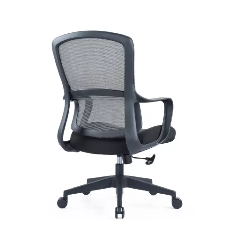 Cadeira de escritório ergonómica Up Up Darwin preto, tecido preto + rede cinzenta