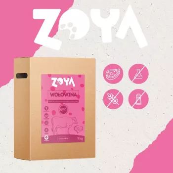 Comida seca para cães ZOYA ColdPRO Beef 9 kg — alimento completo para cães adultos, 27% de proteína, 9,5% de gordura, sem glúten, sem açúcar