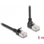 Cabo de rede DeLOCK RJ45 Cat.6A 5 m preto 90° angular