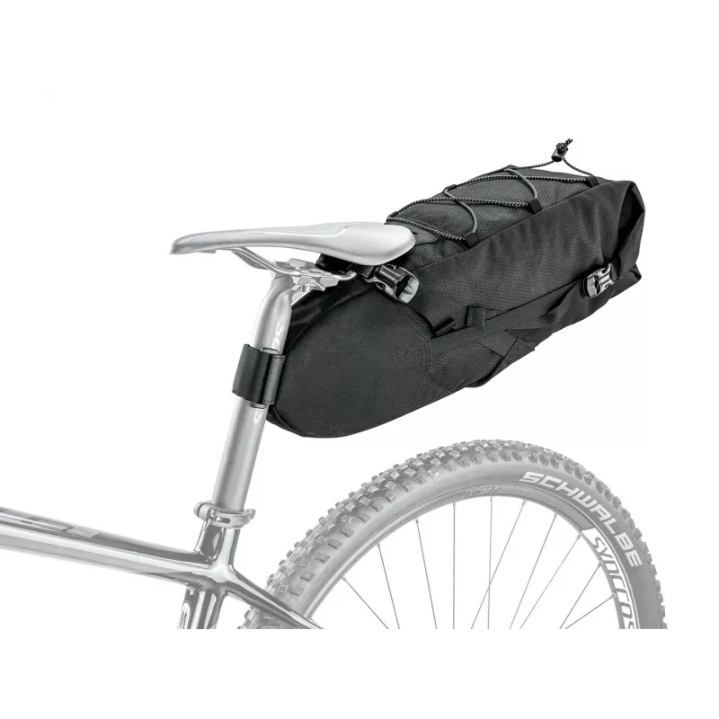 Bolsa de selim TOPEAK BackLoader 10 L — bolsa de bicicleta para selim, nylon e polietileno, 600×200×180 mm