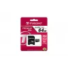 Cartão de memória flash Transcend 64GB MicroSDXC Classe 10 com adaptador