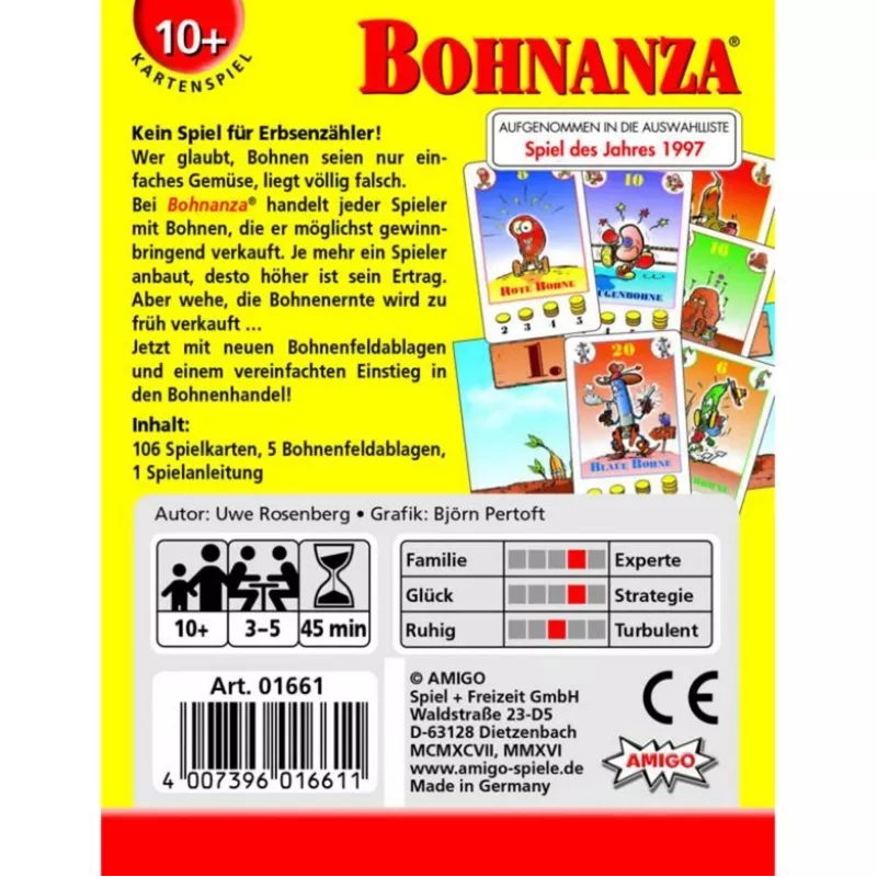 Bohnanza, Jogo de cartas